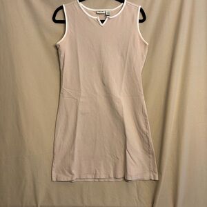 Cherokee Vintage Women’s M Cotton Blend Tan/White Dress